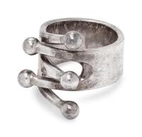 A Modernist Sterling Silver 'Jester' Ring, Ana Greta Eker for Plus Norway Designs,