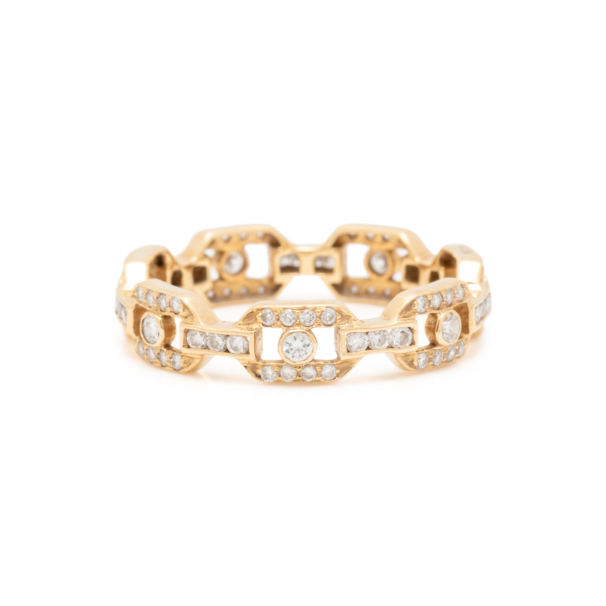 SETHI COUTURE, YELLOW GOLD AND DIAMOND ETERNITY BAND