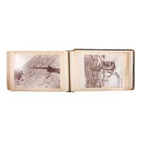 [CALIFORNIA]. Album showing the construction of the first water viaduct to Los Angeles. [Near Fort Tejon, CA]: N.p., 24 March-7 June 1896.