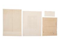 [COLONIAL]. WILLING, Charles (1710-1754) -- FOX, Charles James (1749-1806). Documents signed.
