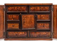 A Dutch Marquetry Jewelry Box