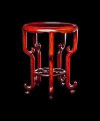 Four Chinese Hardwood Scholar's Objects