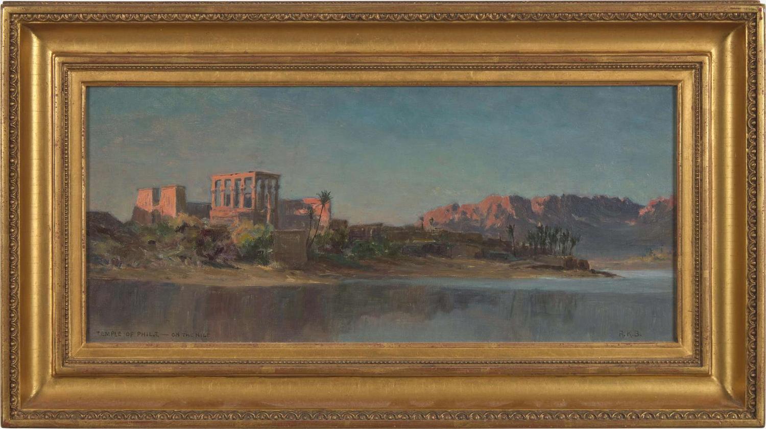 Alexander Kellock Brown (British,1849-1922) - The Temple of Philae on the Nile