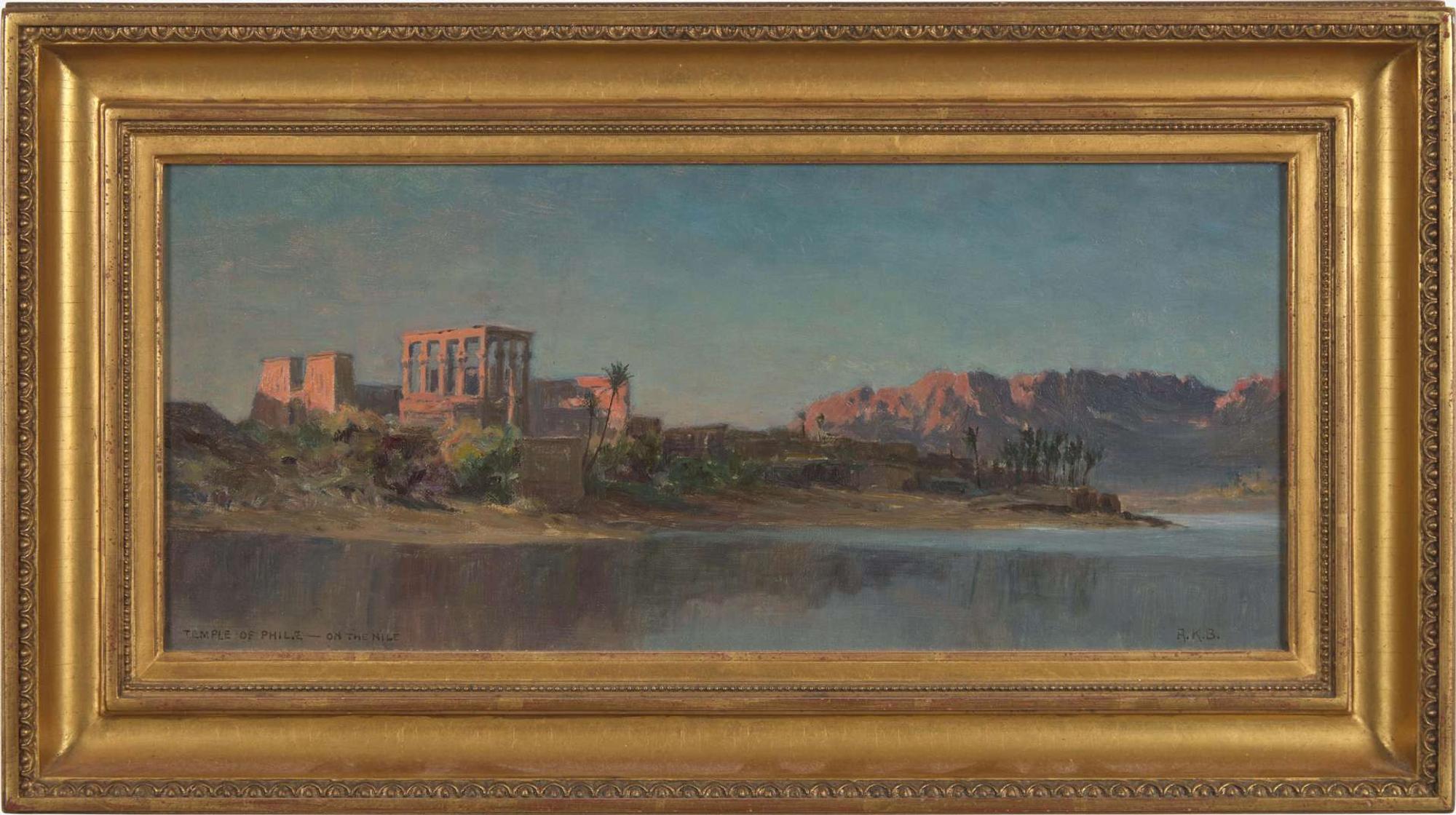 Alexander Kellock Brown (British,1849-1922) - The Temple of Philae on the Nile