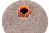 Fine Line Pottery Jar
