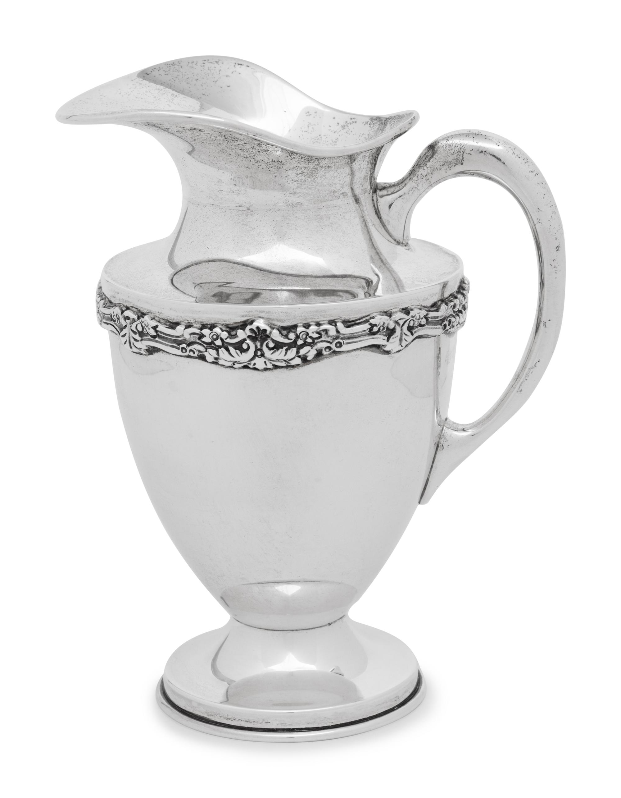 A Mexican Silver Pitcher