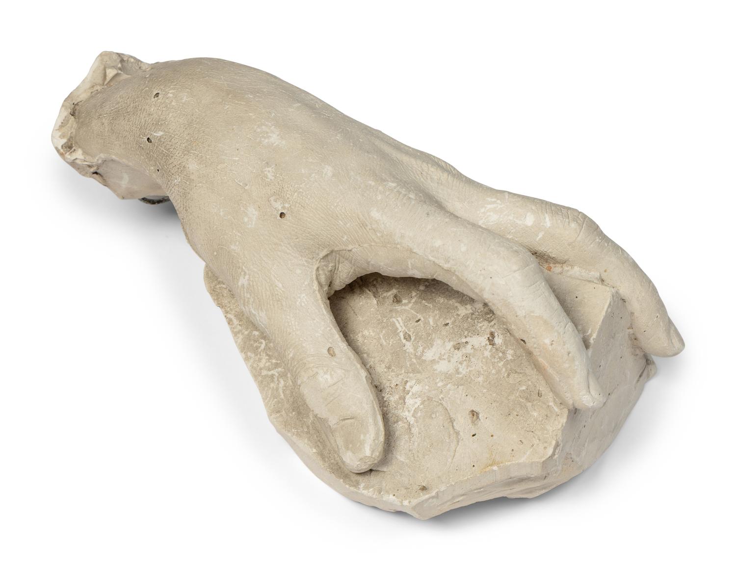 A Cast Plaster Model of a Hand