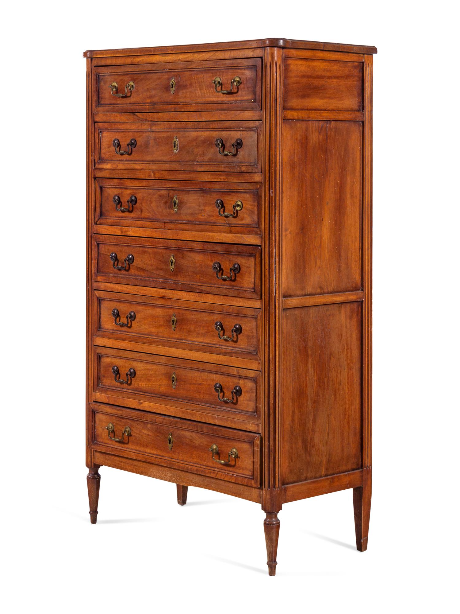 A Louis XVI Style Mahogany Semainier