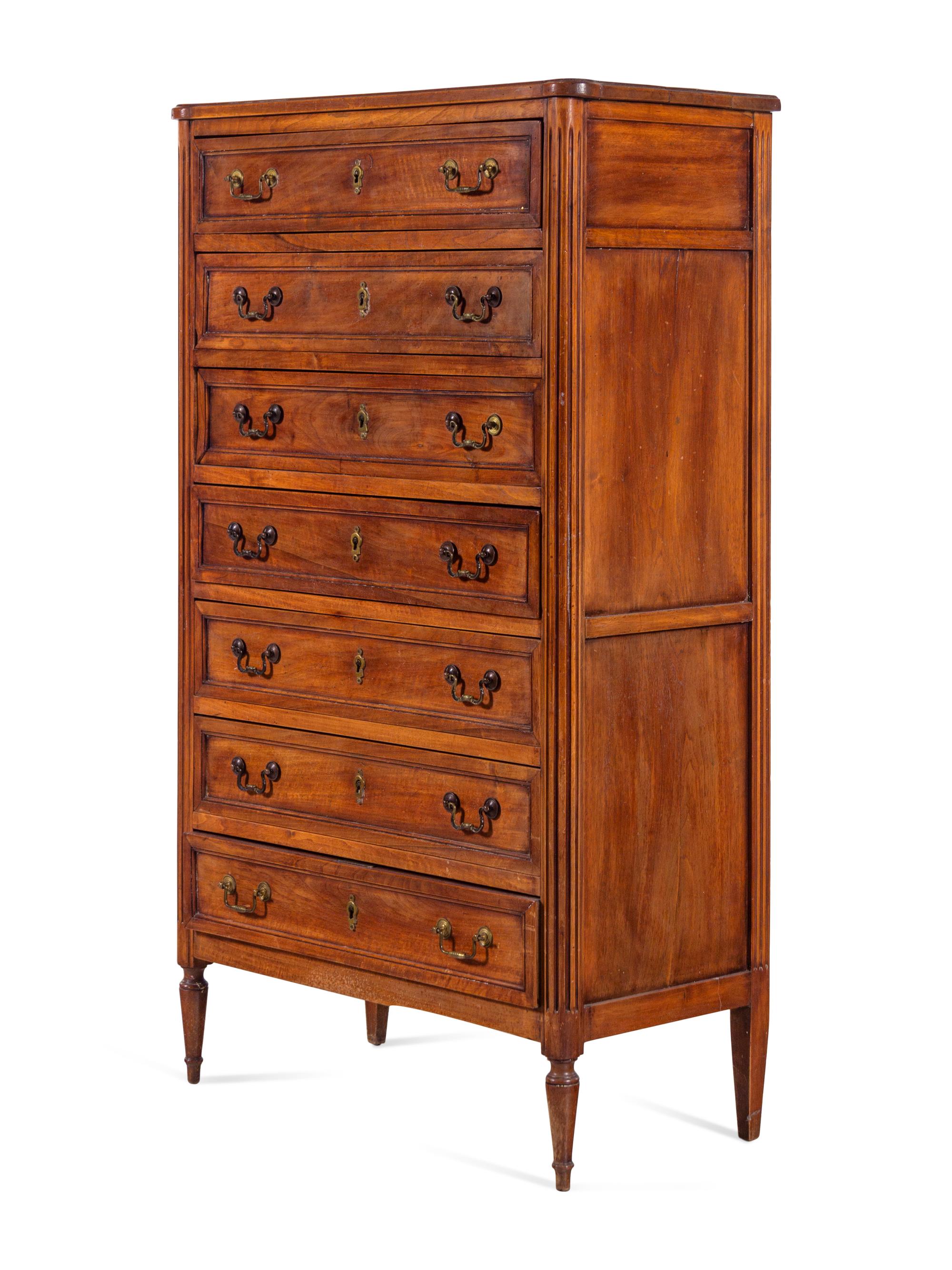 A Louis XVI Style Mahogany Semainier