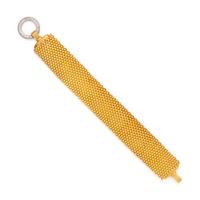 BICOLOR GOLD AND DIAMOND BRACELET