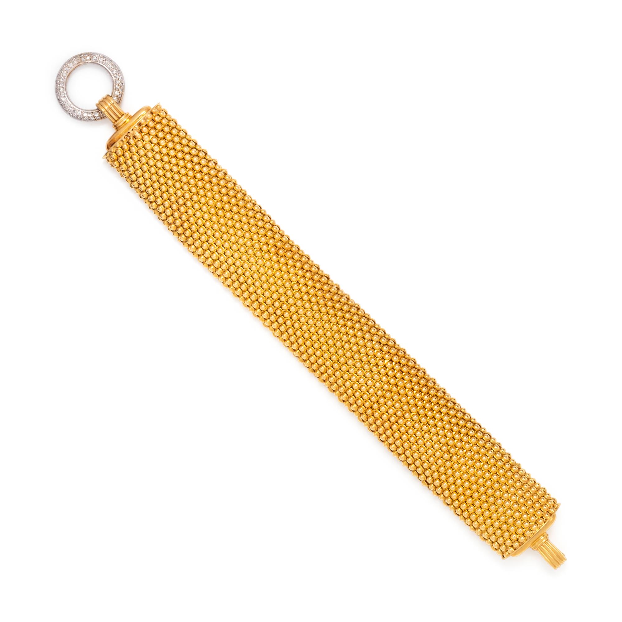 BICOLOR GOLD AND DIAMOND BRACELET