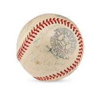 A 1940 St. Louis Browns Team Signed Autograph Baseball