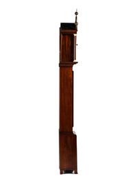 A Chippendale Carved and Bone Mounted Mahogany Tall Case Clock