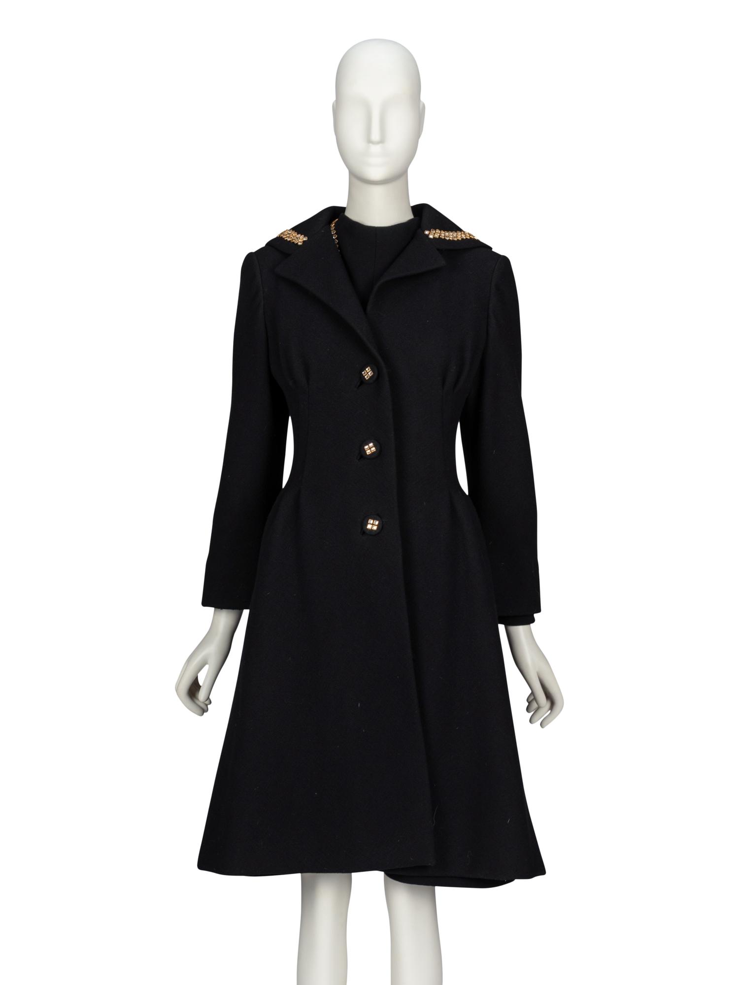 Pauline Trigère, Wool Coat & Dress Set