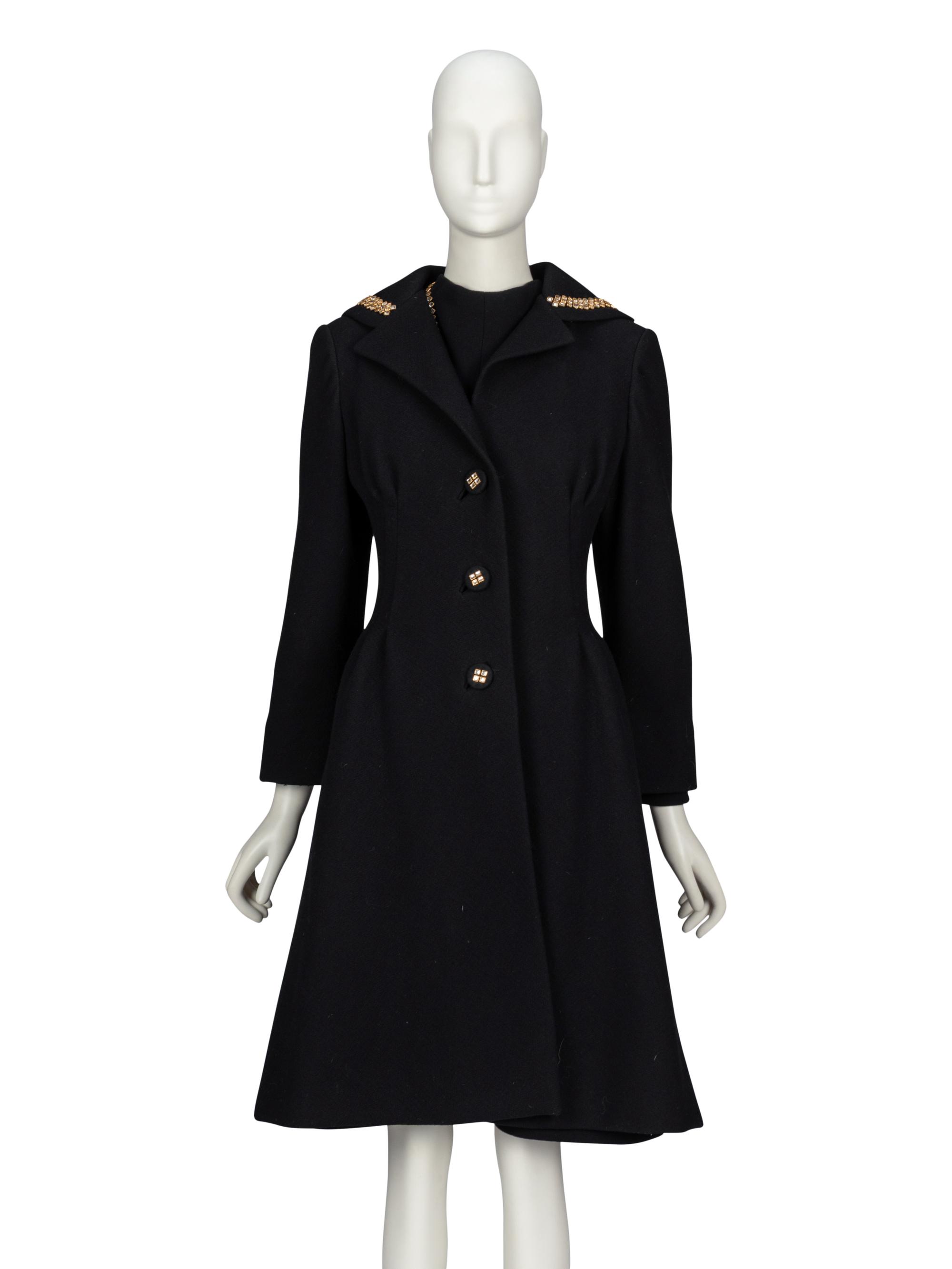 Pauline Trigère, Wool Coat & Dress Set