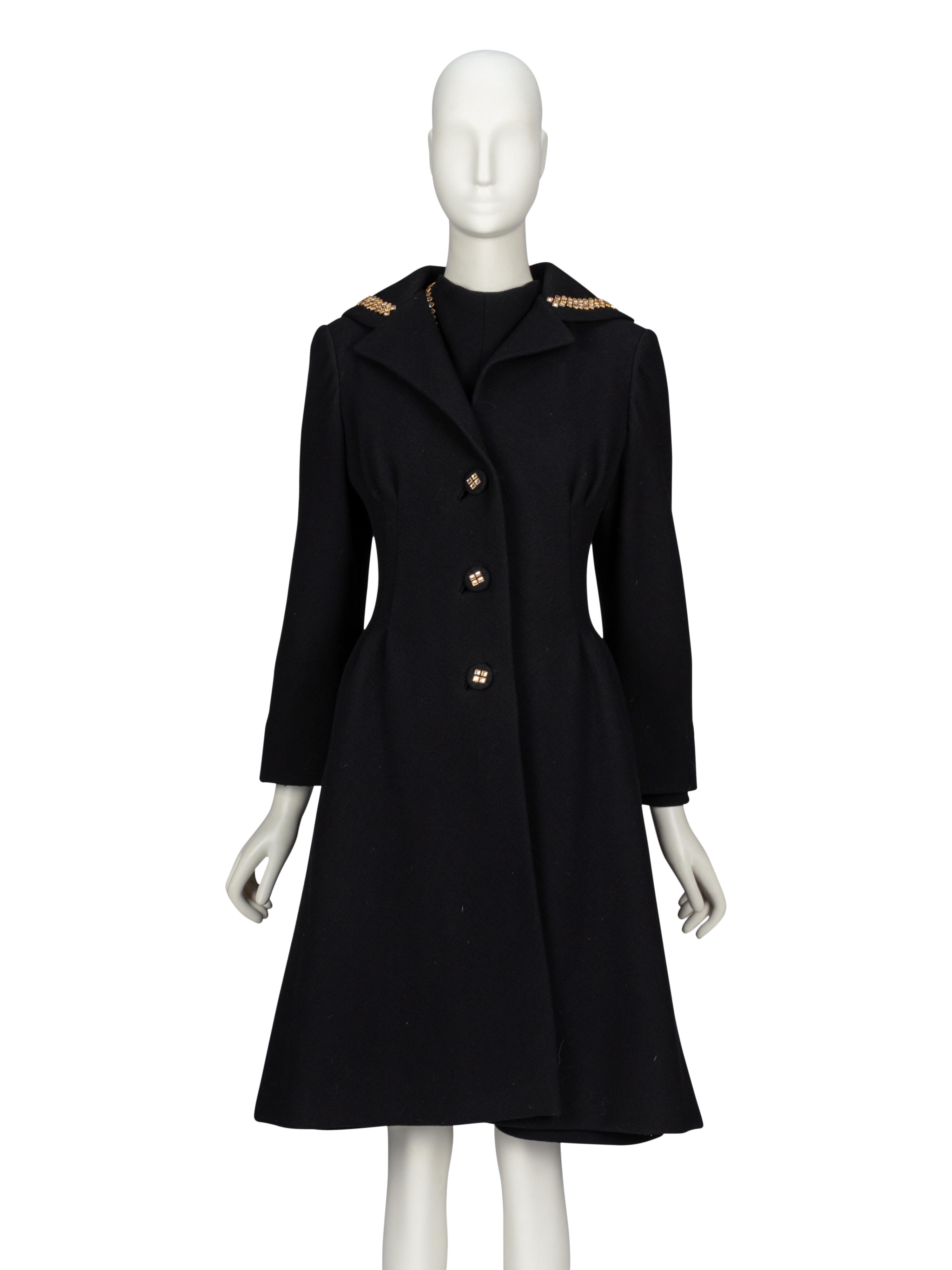 Pauline Trigère, Wool Coat & Dress Set