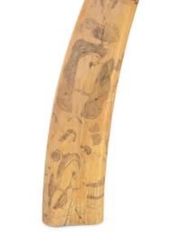 A Scrimshaw Walrus Tusk with Erotic Depictions
