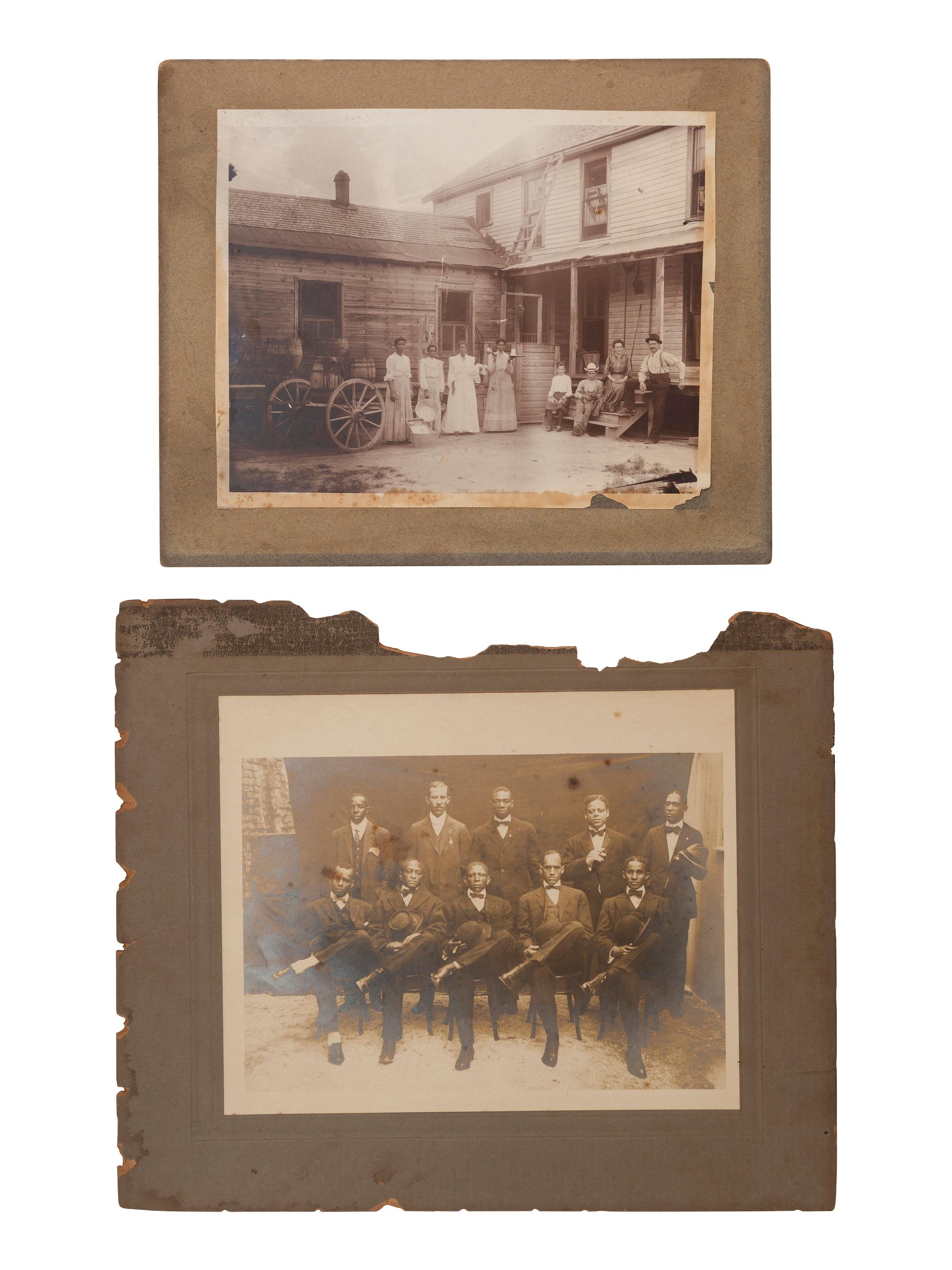 [African Americana] Group of 6 Photos of African American Subjects, incl. Graduates. Late 19th-early 20th century