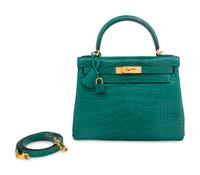 HERMÈS, KELLY RETOURNE 28 IN MATTE ALLIGATOR