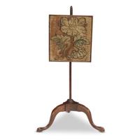 Queen Anne miniature pole screen 18th century
