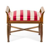 An Italian Fruitwood Bench Height 20 x width 24 x depth 15 inches. — 19TH CENTURY