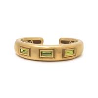 KIESELSTEIN-CORD, YELLOW GOLD AND PERIDOT CUFF BRACELET