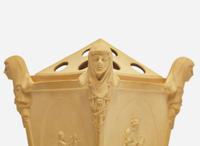 A Pair of Turner & Co. Caneware Bough Pots and Covers, UK, circa 1800