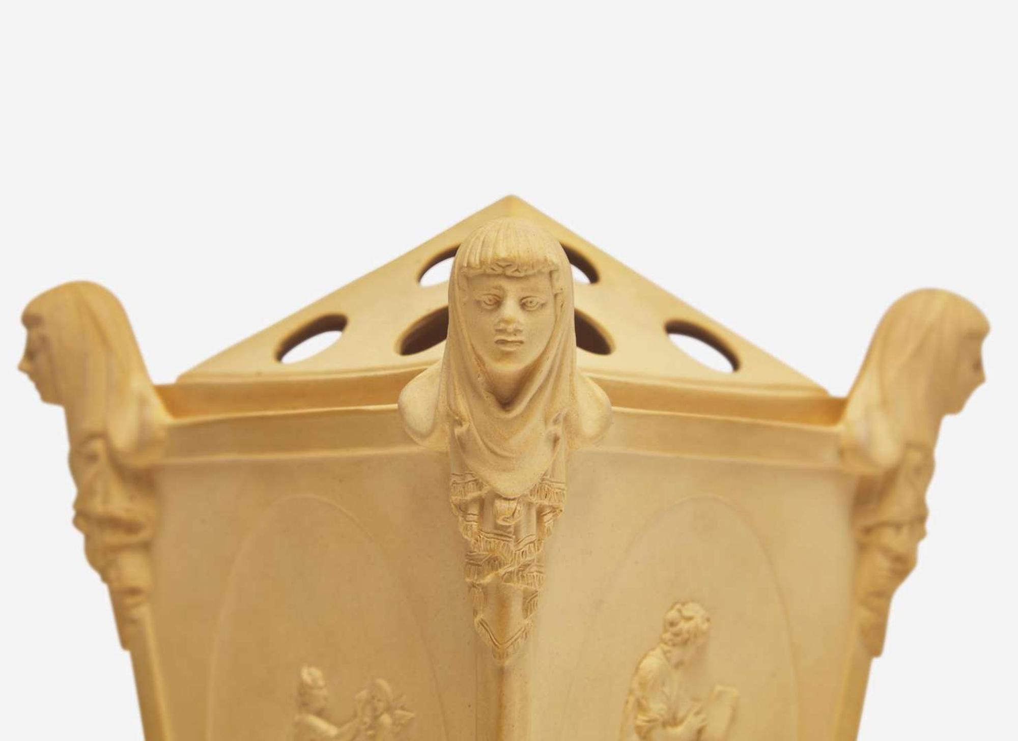 A Pair of Turner & Co. Caneware Bough Pots and Covers, UK, circa 1800