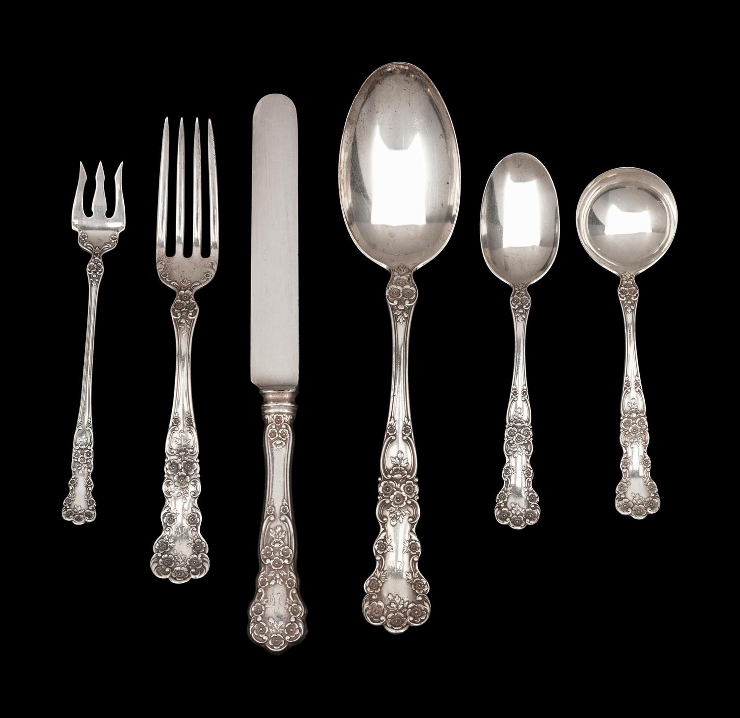 An American Silver Flatware Service