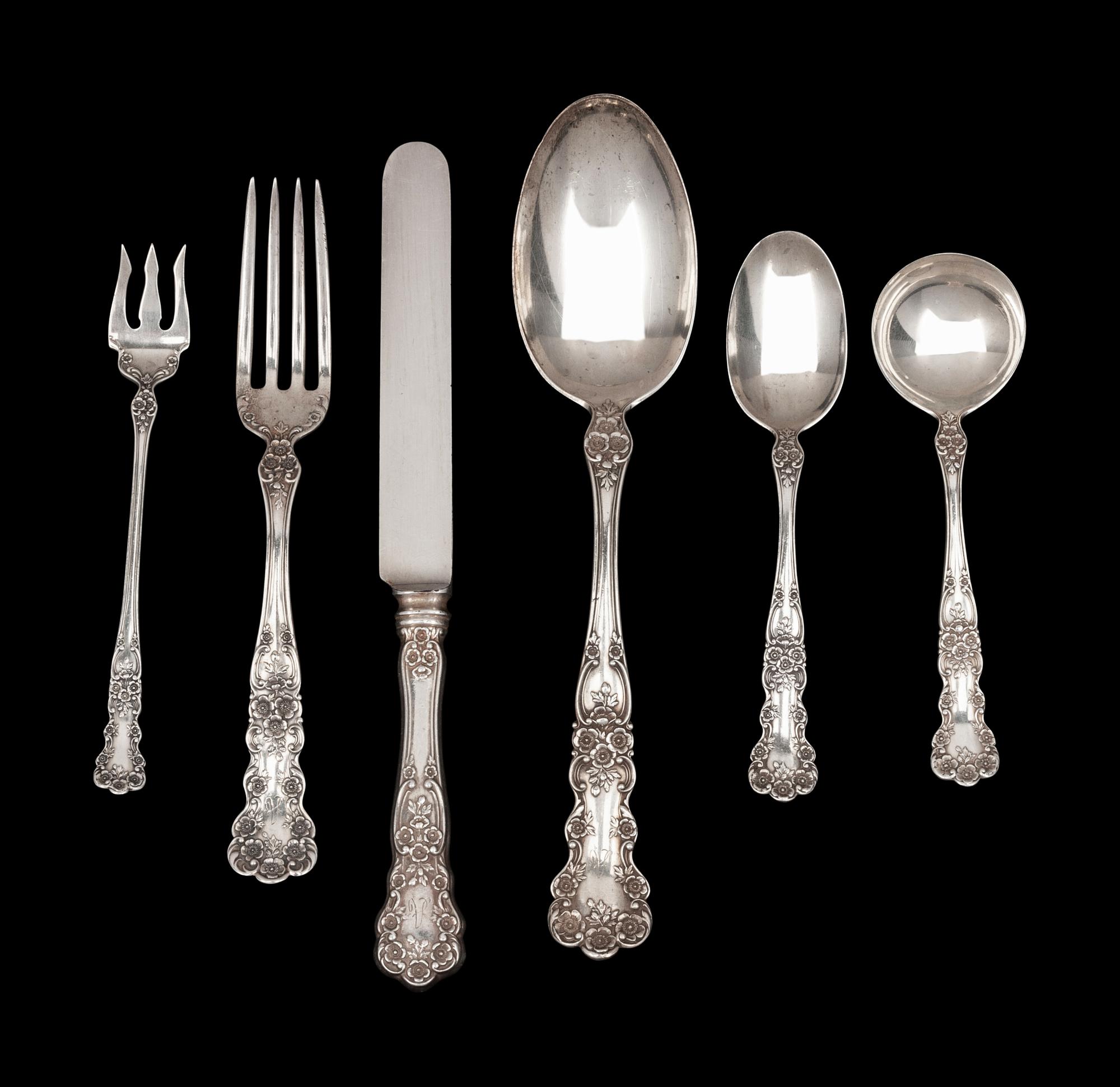 An American Silver Flatware Service