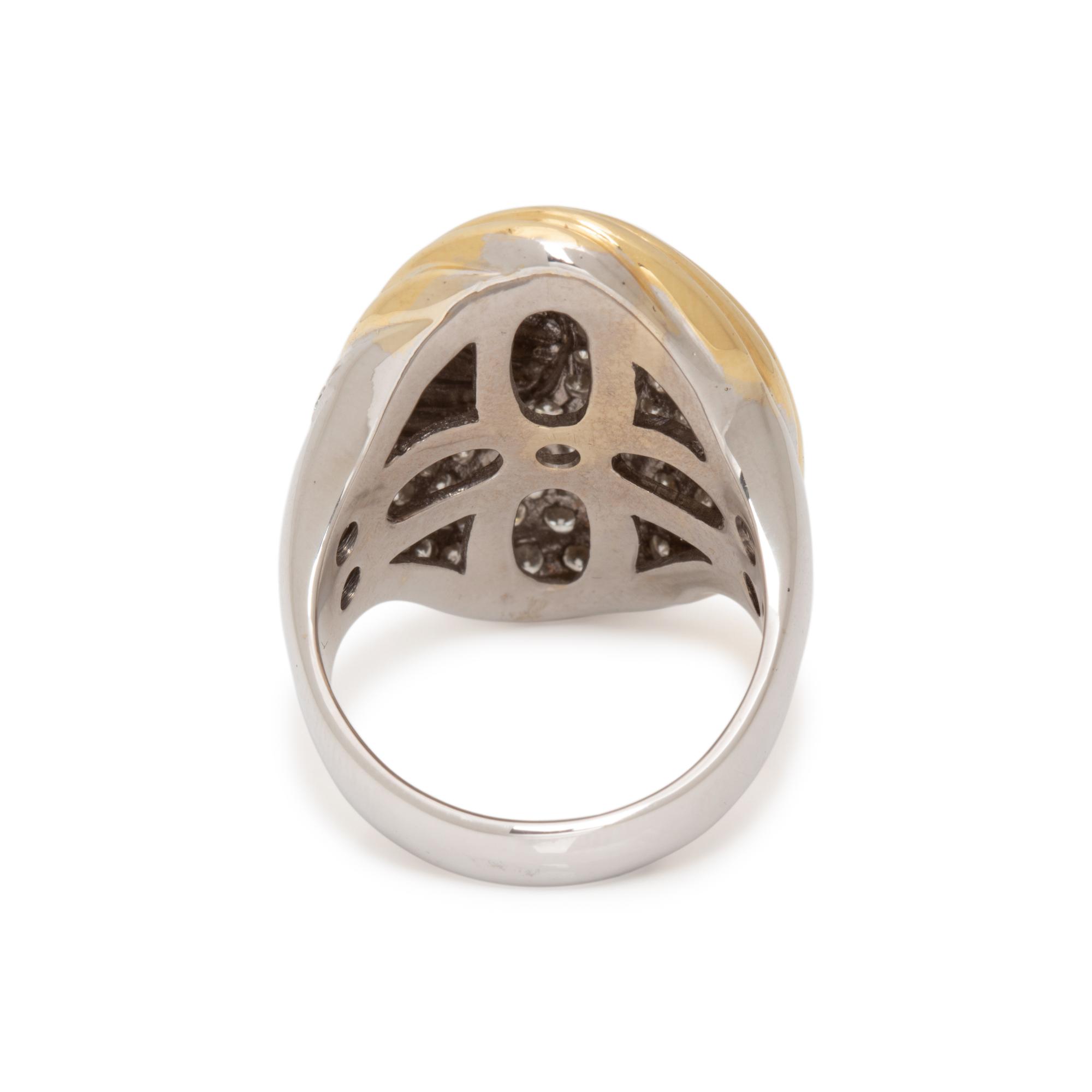 BICOLOR GOLD AND DIAMOND RING