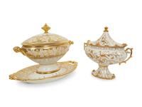 Two Continental Porcelain Tureens with Covers