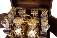 A Napoleon III Fruitwood and Mother-of-Pearl Inlaid Cave à Liqueur