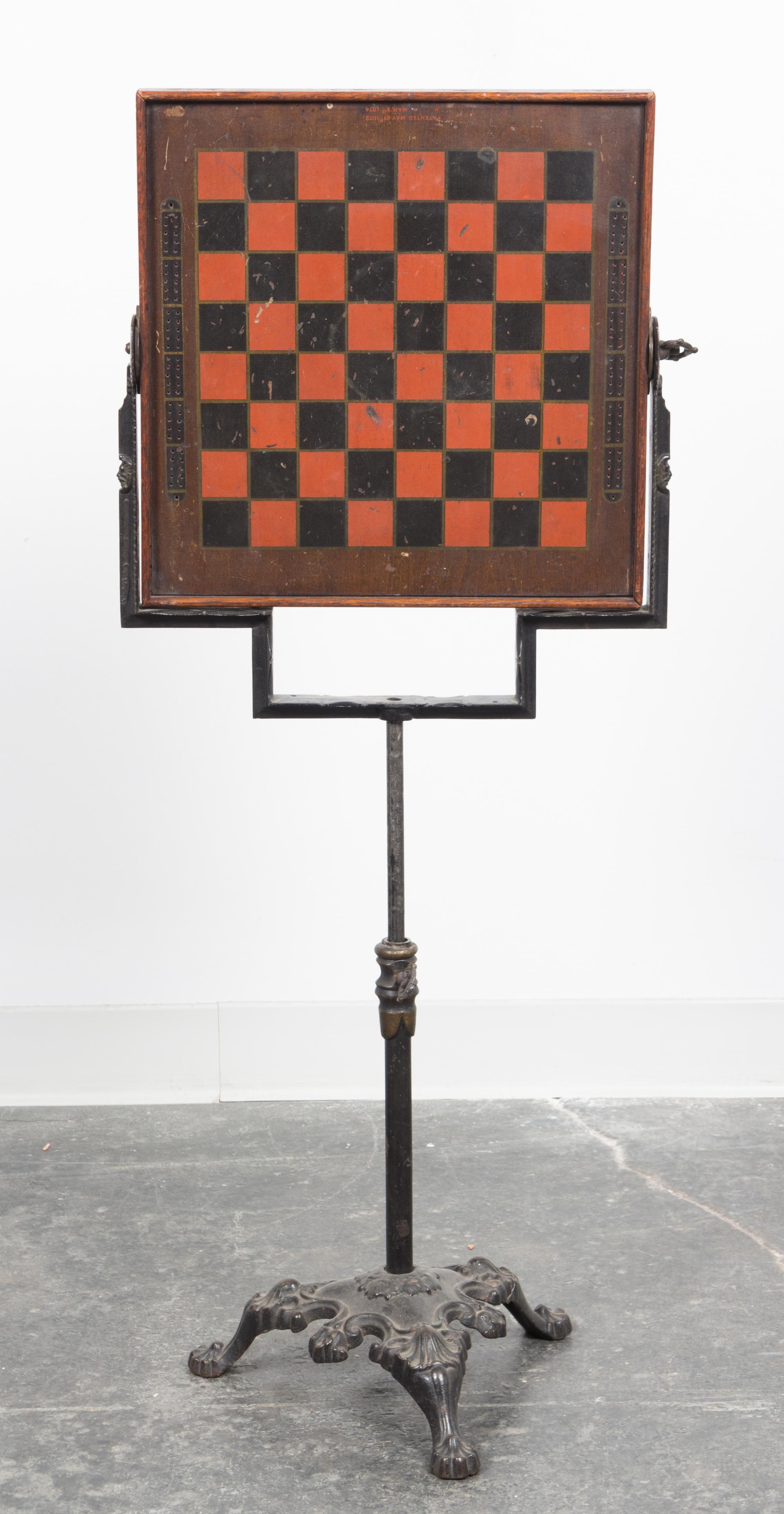 A Victorian Games Stand Height 29 x width 15 1/4 inches. — LATE 19TH CENTURY