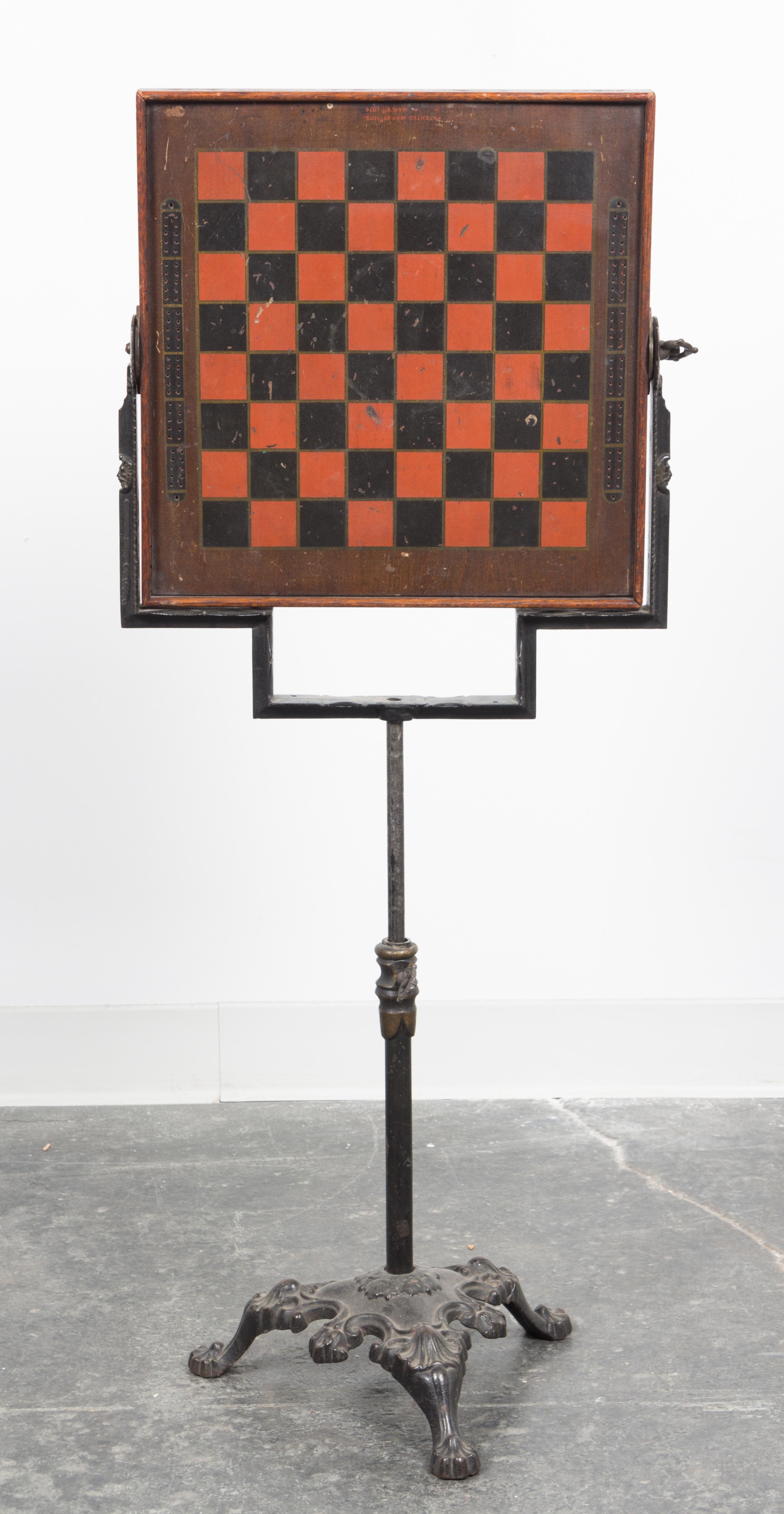 A Victorian Games Stand Height 29 x width 15 1/4 inches. — LATE 19TH CENTURY