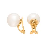CULTURED PEARL NECKLACE AND CLIP EARRINGS