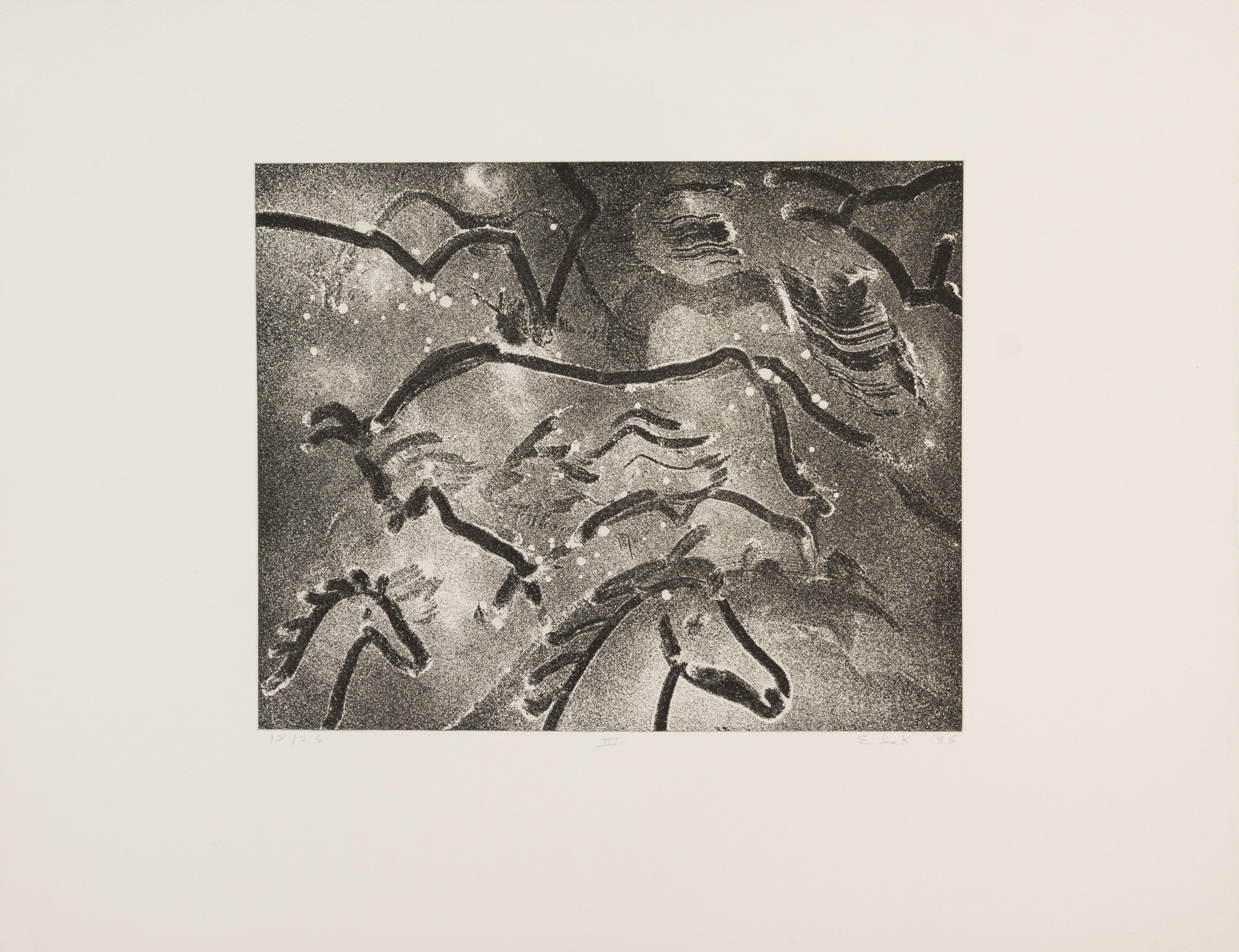 Elaine de Kooning, (American, 1919-1989), Torchlight Cave Drawings (III), 1985