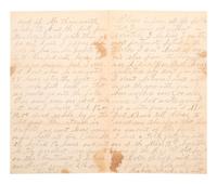 [CIVIL WAR]. Soldier's letter about the Battle of Antietam. "Near Sharpsburg," 20 September [1862].