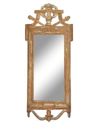 A Swedish Neoclassical Giltwood Mirror