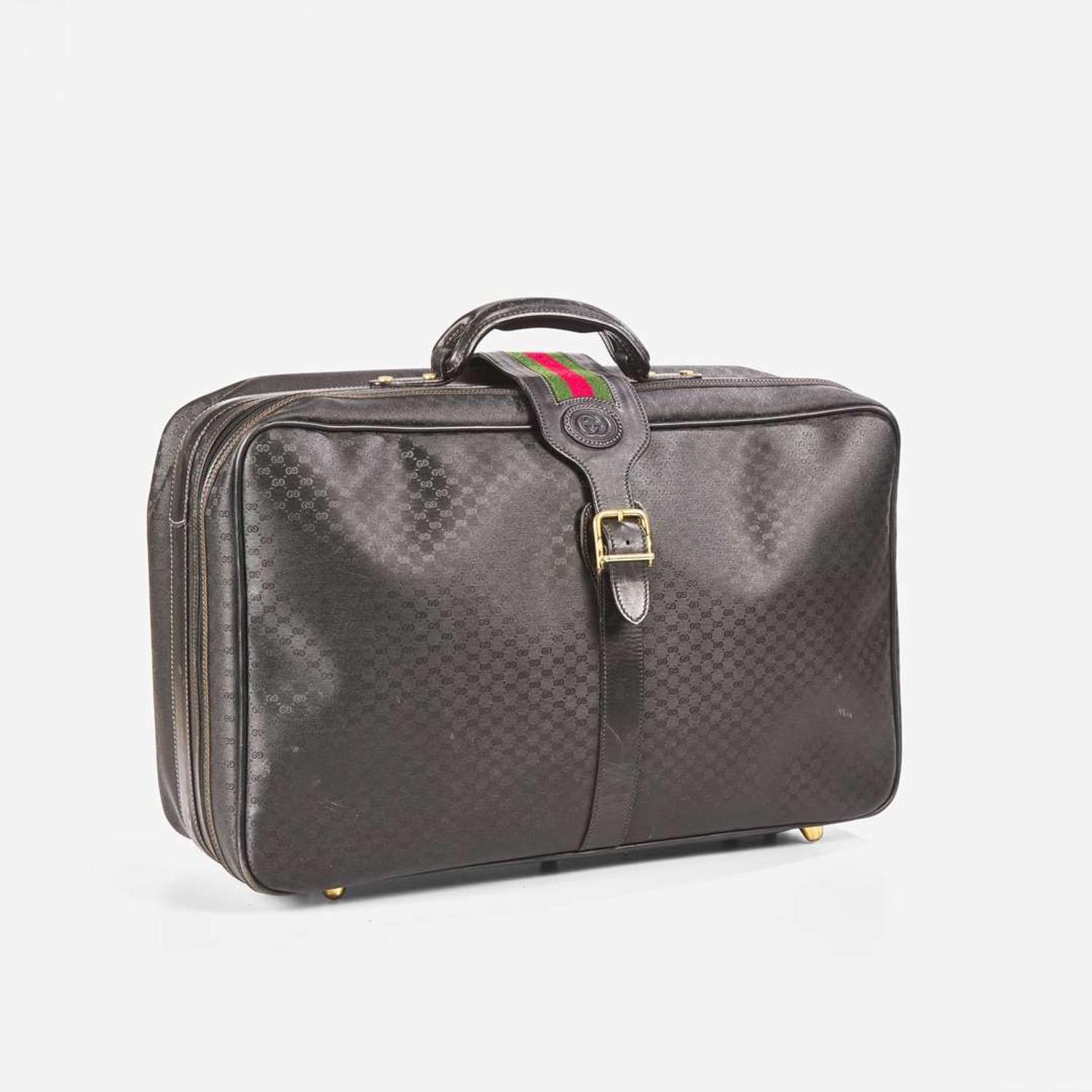 A Vintage Gucci Web Suitcase Gucci