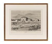 Veduta delli Casini e Ostaria della Piegora del NH Tiepolo 19th century impression