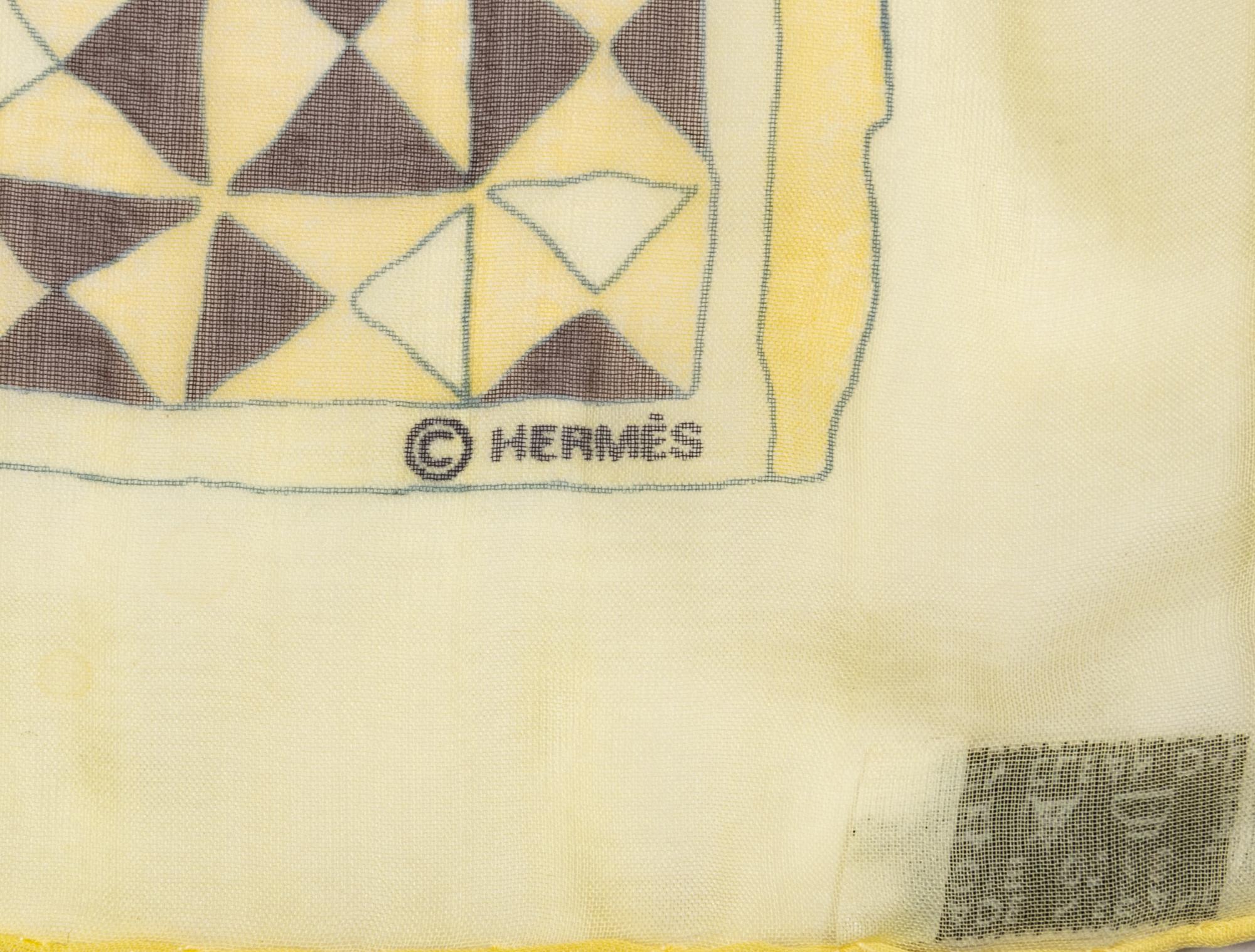 Three Hermès 90cm Silk Chiffon Scarves