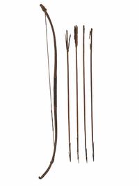 Northern California Sinew-Backed Bow, with Arrows