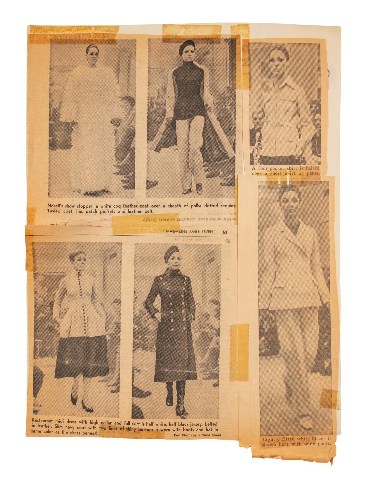 A Large Group of Norell Fashion Sketches