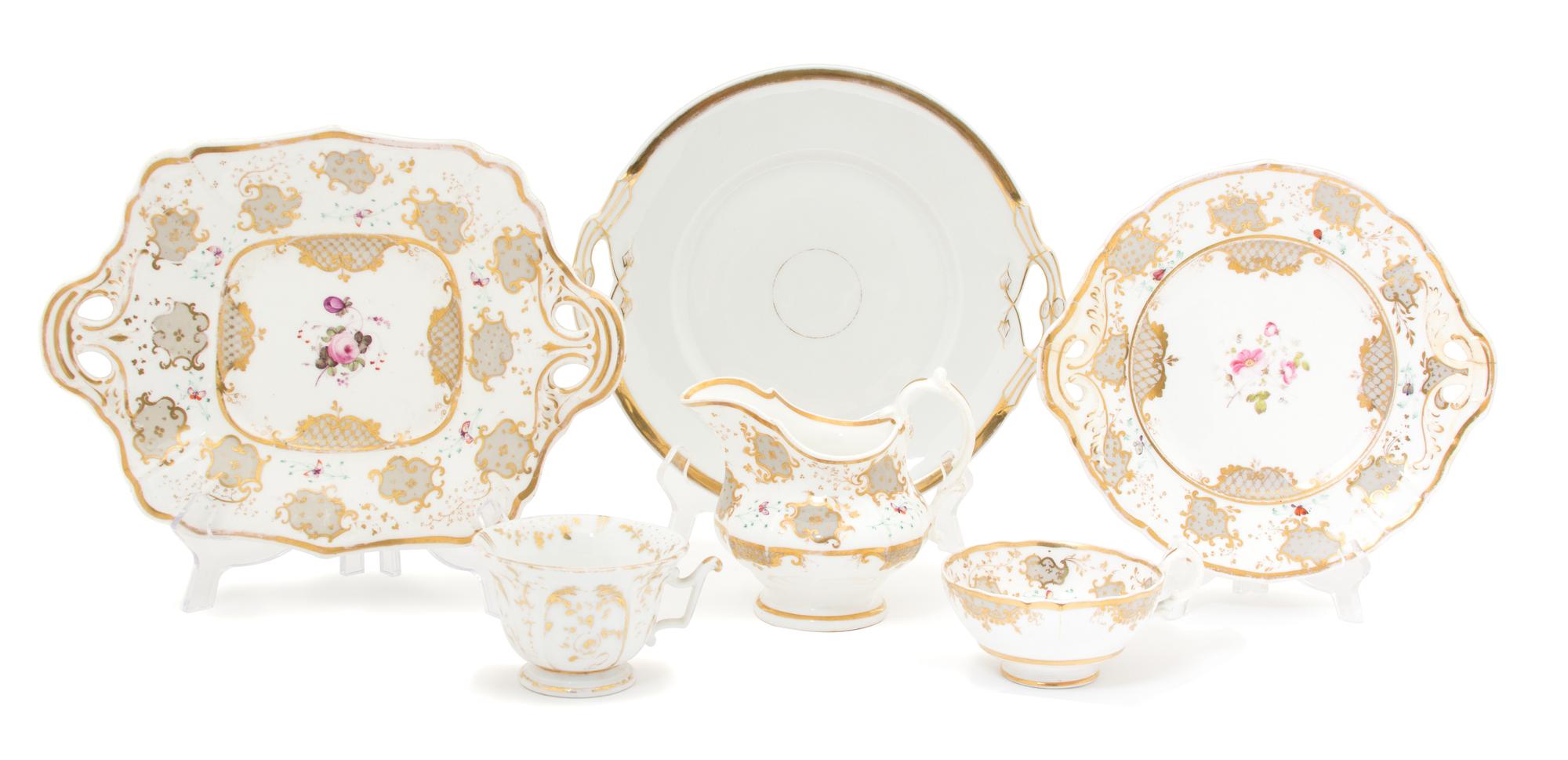 A Miscellaneous Collection of English Porcelain Diameter of largest 10 1/2 inches. — 19TH CENTURY