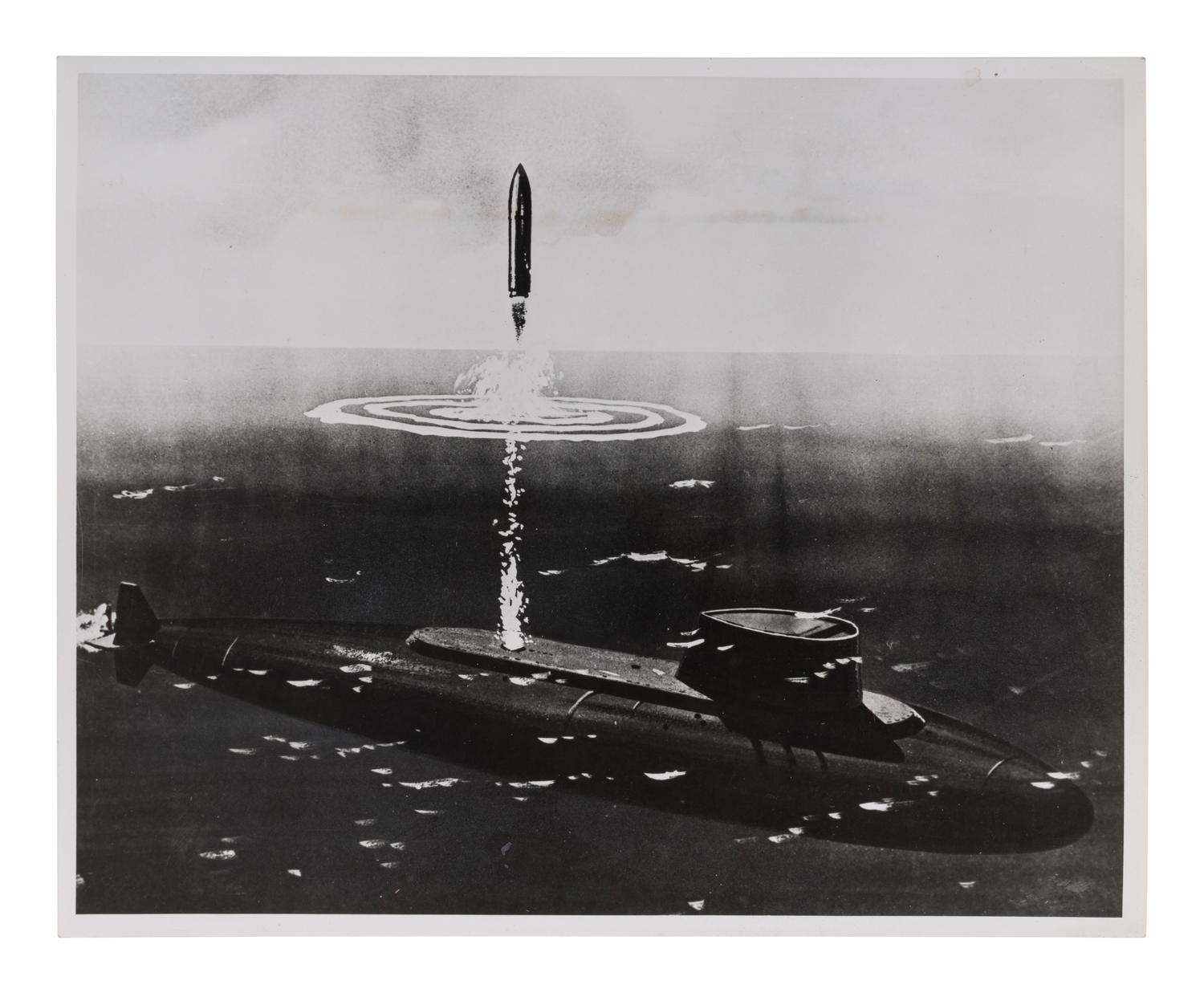[MILITARY PHOTOGRAPHY]. Archive of images regarding missiles, aviation and torpedoes.
