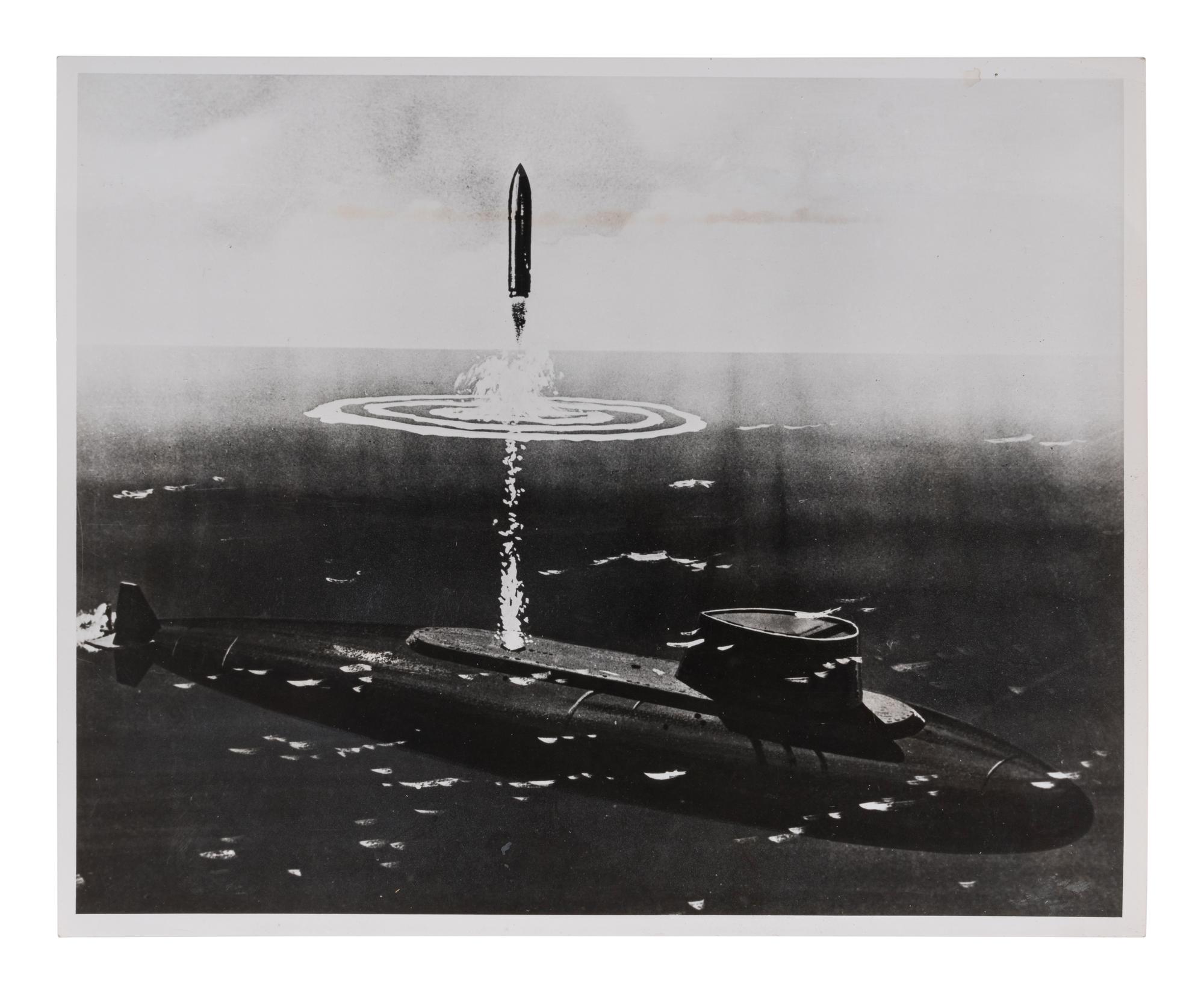 [MILITARY PHOTOGRAPHY]. Archive of images regarding missiles, aviation and torpedoes.
