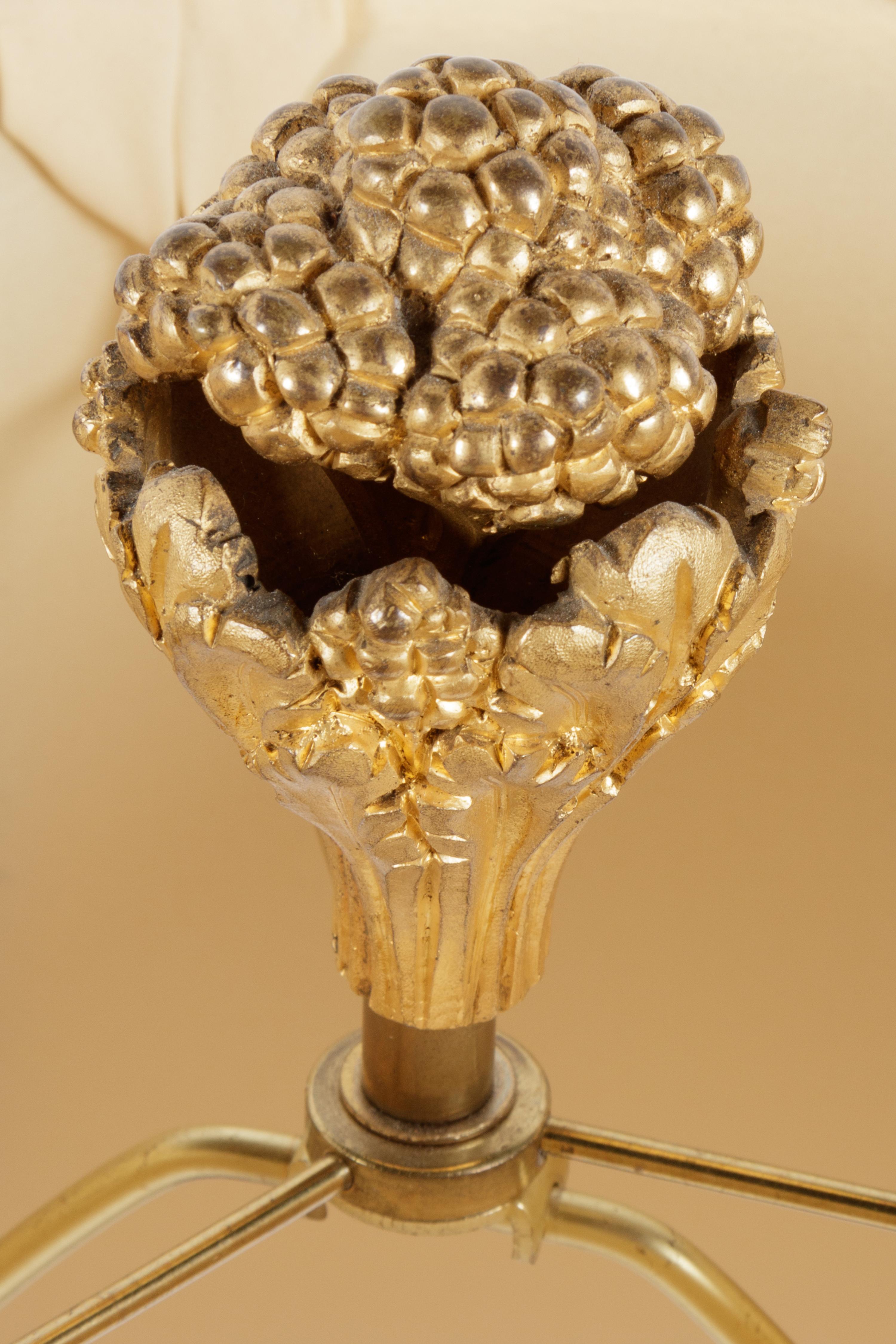 A Pair of Louis XVI Style Gilt Bronze and Marble Urns Mounted as Lamps