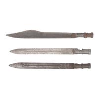 Three Rare WWII Russian Bayonets, 2 Ersatz 91/30 and a "Scythe" Bayonet