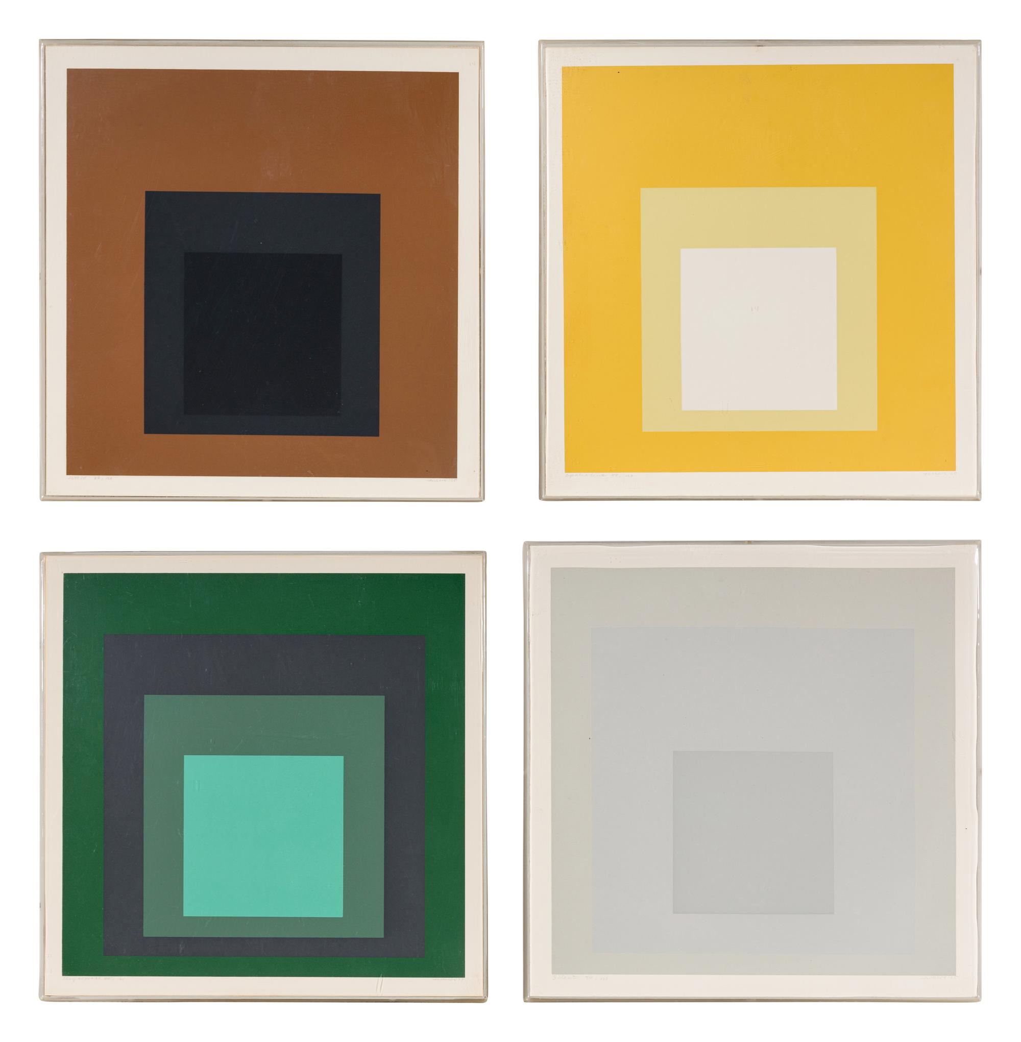 A group of four prints from Die Oberfläche (Attic ; Silent; Opalescent; Chrysoprase ), 1965